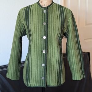 Vintage Original Iceland Deep Green Scandinavian Wool Sweater